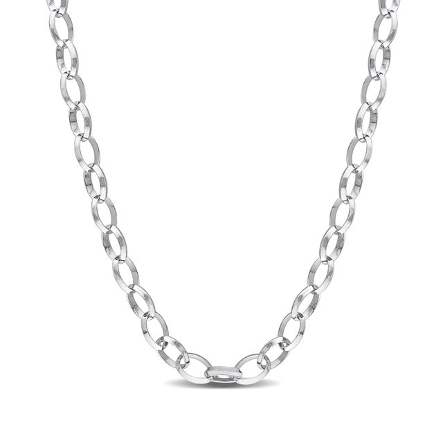 8.0mm Rolo Chain Necklace in Sterling Silver - 24"