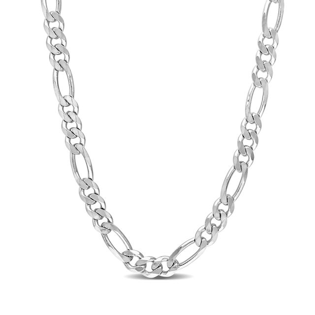 5.5mm Figaro Chain Necklace in Sterling Silver - 24"