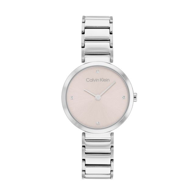 Ladies' Calvin Klein Crystal Accent Watch with Pink Dial (Model: 25200138)