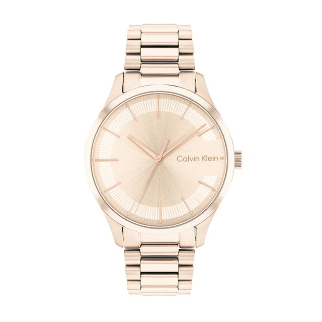 Calvin Klein Rose-Tone IP Watch (Model: 25200042)