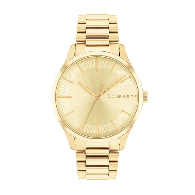 Calvin Klein Gold-Tone IP Watch (Model: 25200043)