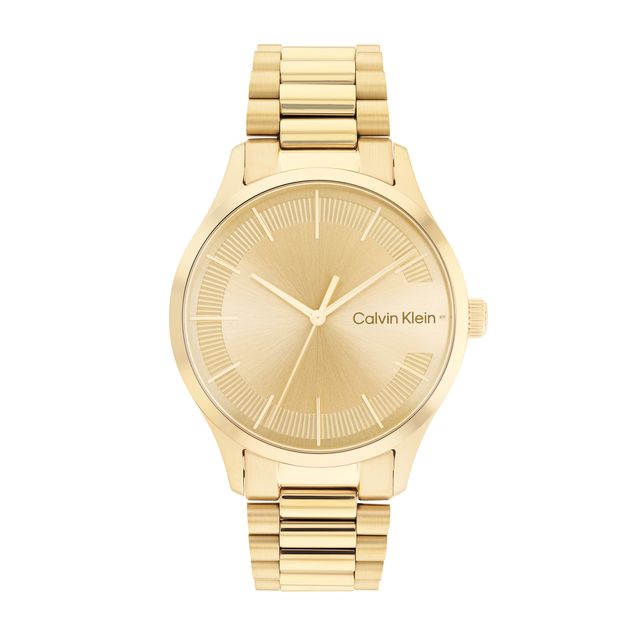 Calvin Klein Gold-Tone IP Watch (Model: 25200038)