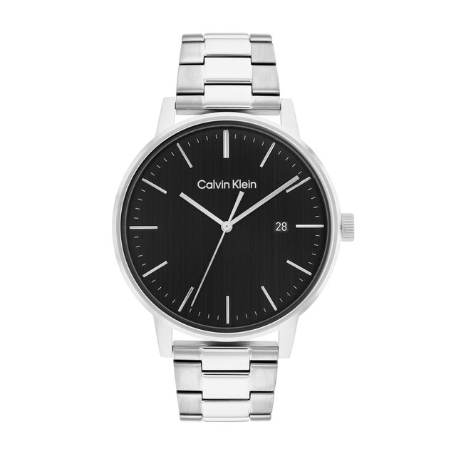 Men's Calvin Klein Watch with Brushed Black Dial (Model: 25200053)