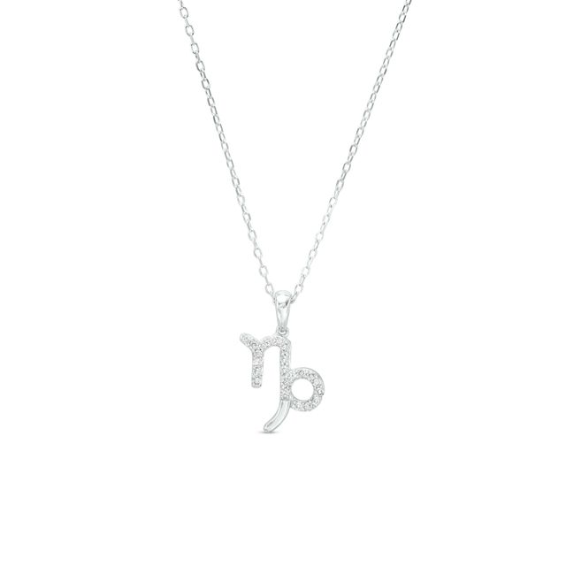 1/8 CT. T.w. Diamond Capricorn Pendant in Sterling Silver