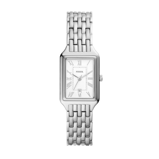 Ladies' Fossil Raquel Watch with Rectangular White Dial (Model: Es5221)