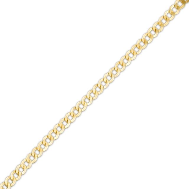 2.7mm Curb Chain Bracelet in Solid 14K Gold - 7.5"