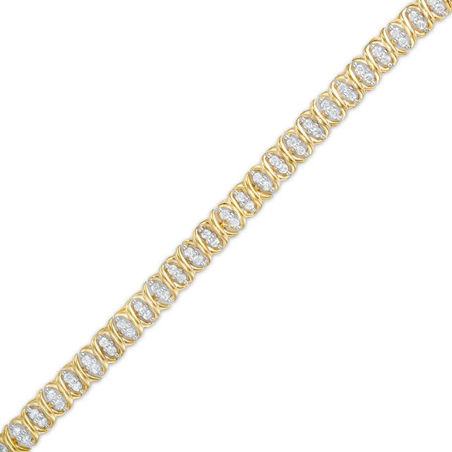 1 CT. T.w. Diamond Line Bracelet in 10K Gold â 7.25"