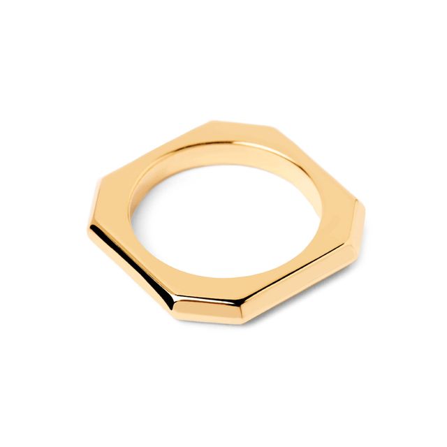Pdpaolaâ¢ at Zales Octagonal Ring in Brass with 18K Gold Plate