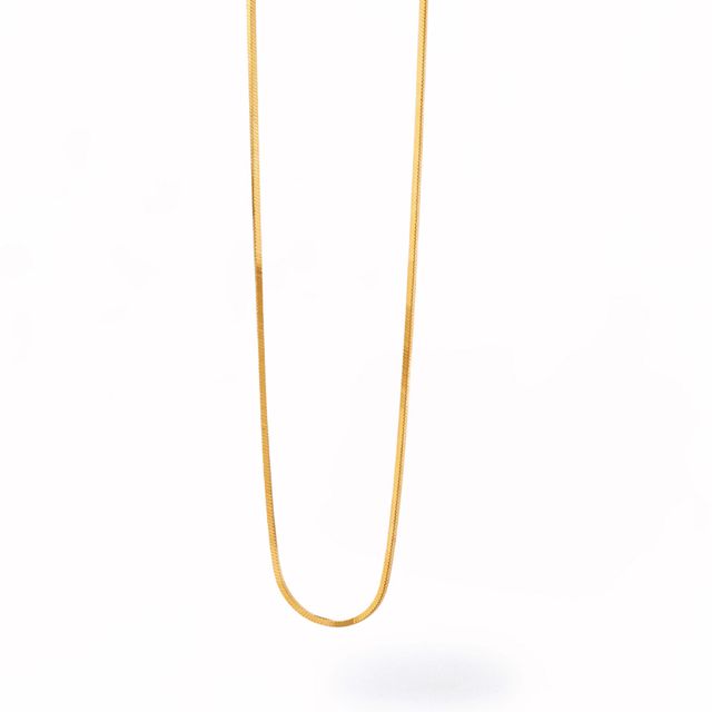 PDPAOLAâ¢ at Zales 1.0mm Snake Chain Necklace in Solid Sterling Silver with 18K Gold Plate â 15.75"