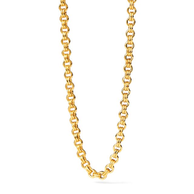 PDPAOLAâ¢ at Zales 4.0mm Rolo Chain Necklace in Solid Sterling Silver with 18K Gold Plate â 19.69"