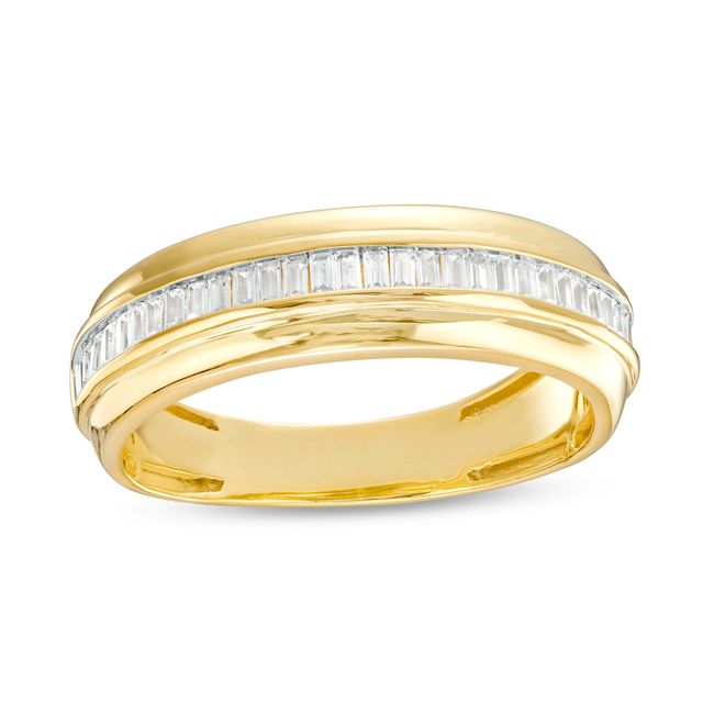 1/2 CT. T.w. Baguette Diamond Wedding Band in 10K Gold