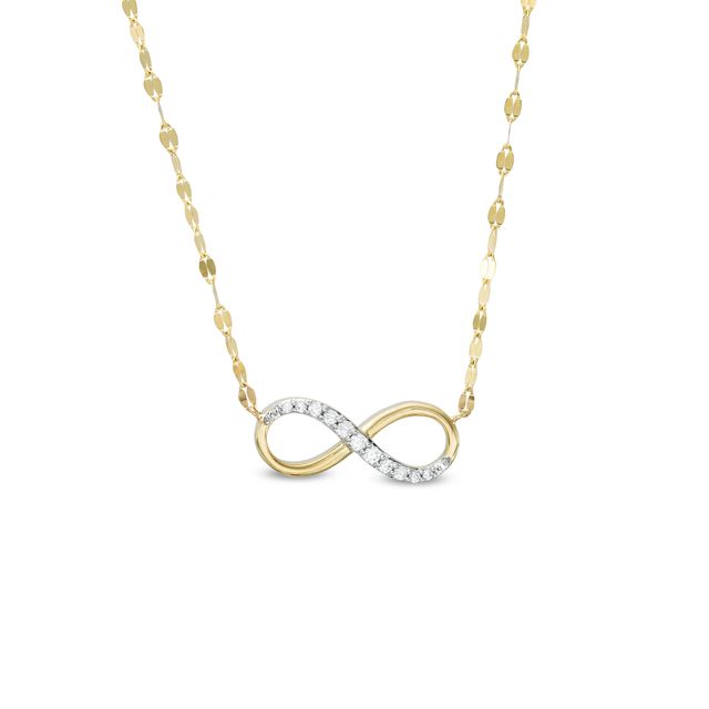 1/6 CT. T.w. Diamond Infinity Loop Necklace in 10K Gold