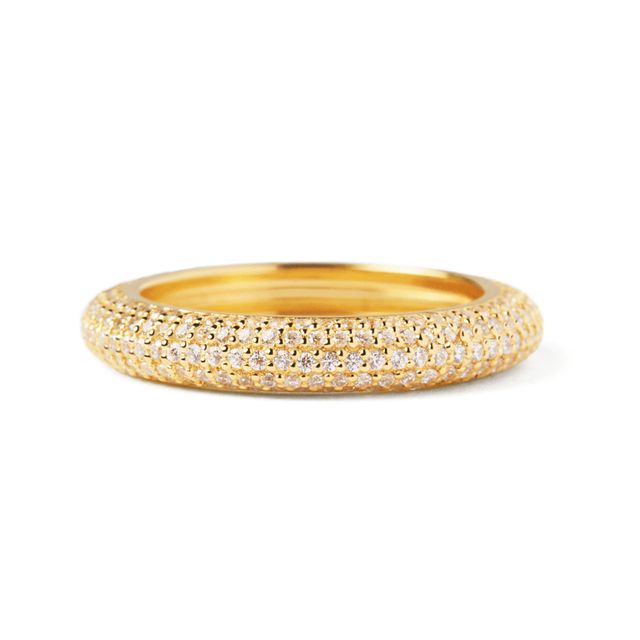 PDPAOLAâ¢ at Zales Cubic Zirconia Multi-Row Band in Sterling Silver with 18K Gold Plate