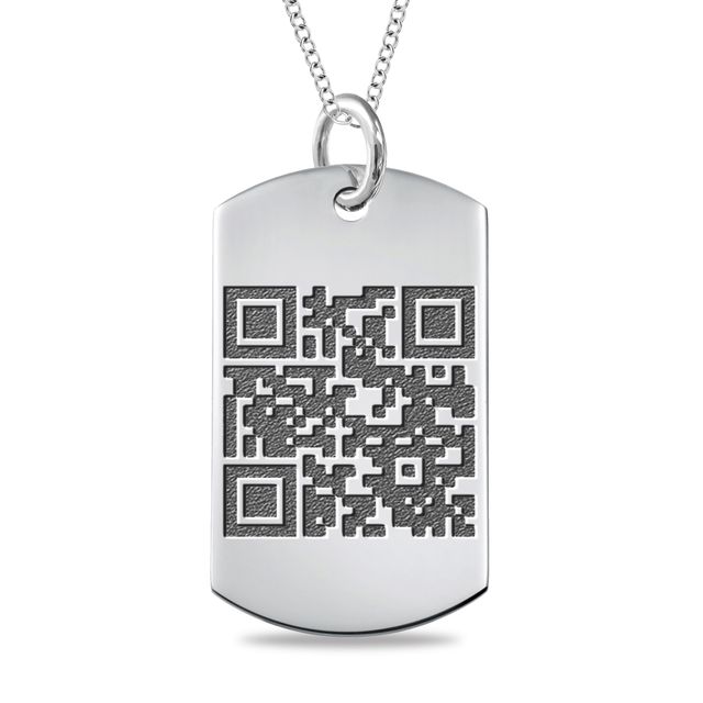 Buy Qr Code Necklace Online In India - Etsy India