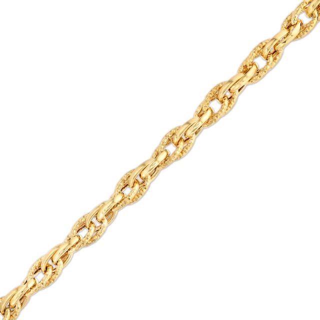 5.5mm Diamond-Cut Rolo Chain Bracelet in Hollow 10K Gold â 7.5"