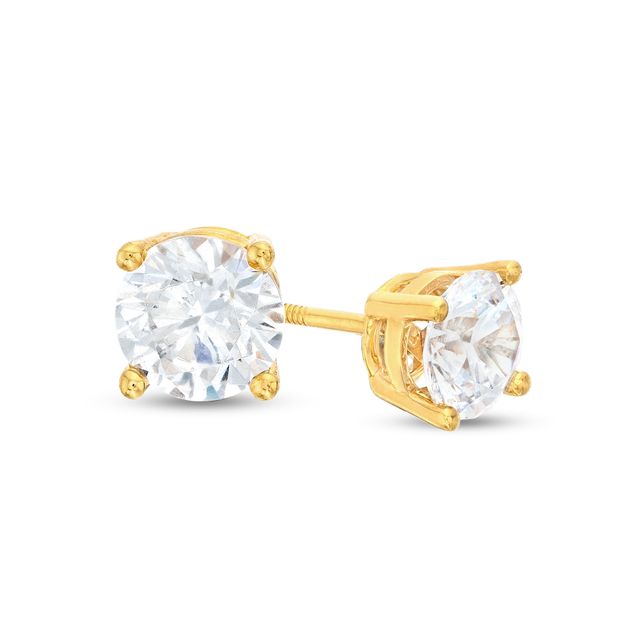 1-1/2 CT. T.w. Certified Lab-Created Diamond Solitaire Stud Earrings in 14K Gold (F/Si2)