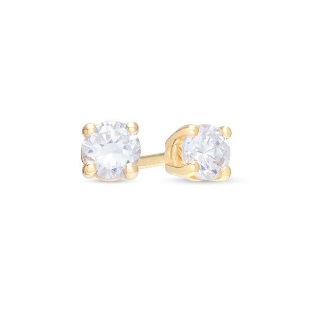 1/3 CT. T.w. Certified Lab-Created Diamond Solitaire Stud Earrings in 10K Gold (I/Si2)