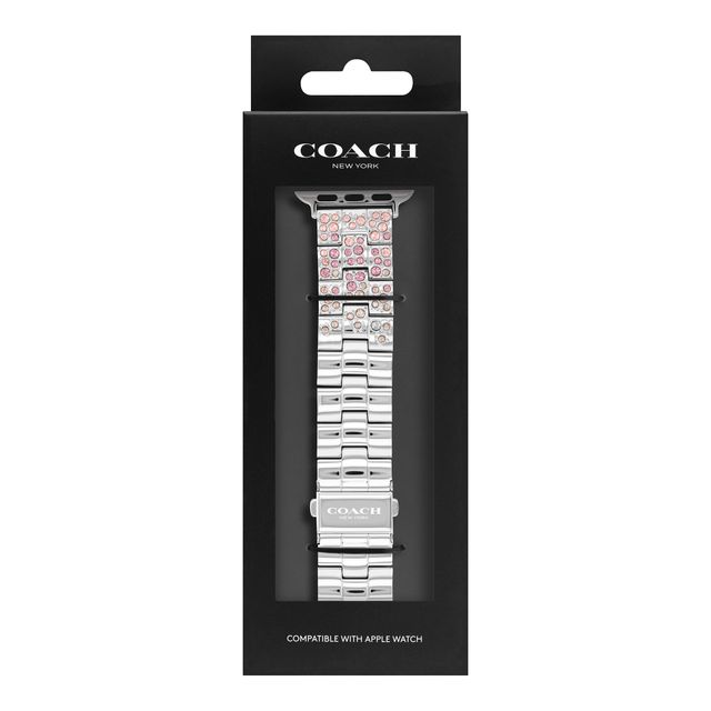 Ladies' Coach Apple Straps OmbrÃ© Crystal Accent Interchangeable Replacement Band Smart Watch Attachment (Model:14700148)