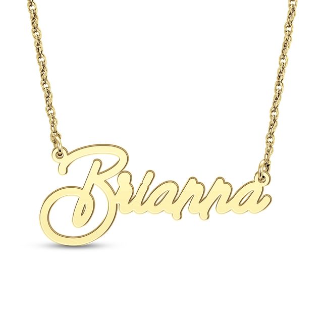 Italic Script Name Necklace (1 Line)