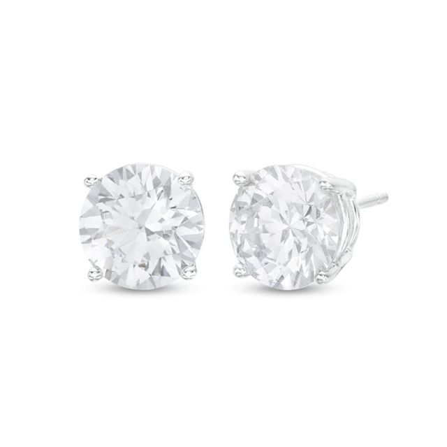 CT. T.w. Certified Lab-Created Diamond Solitaire Stud Earrings in 14K White Gold (F/Vs2