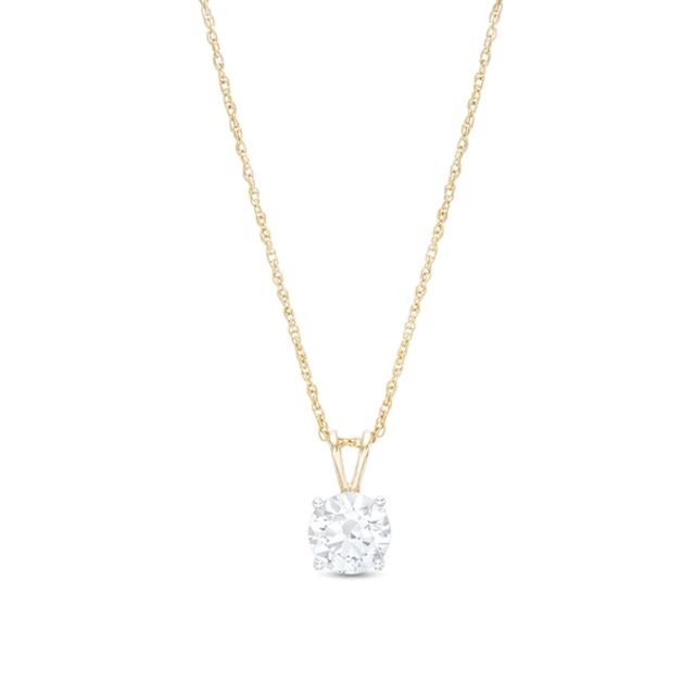 1-1/2 CT. Certified Lab-Created Diamond Solitaire Pendant in 14K Gold (F/Vs2)