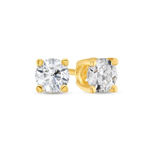 1/3 CT. T.w. Diamond Solitaire Stud Earrings in 10K Gold (I/I3)