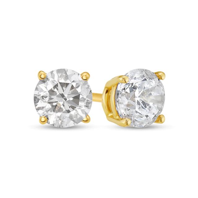 1-1/4 CT. T.w. Diamond Solitaire Stud Earrings in 10K Gold (I/I3)