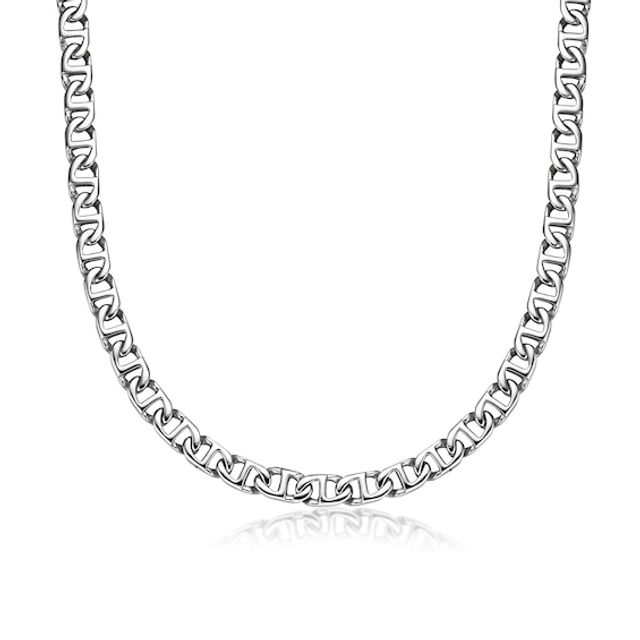 Men's 10.0mm Mariner Chain Necklace in Solid Stainless Steel - 30"