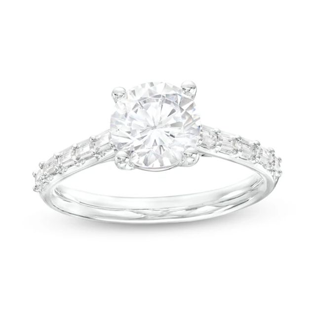 1-3/4 CT. T.w. Certified Lab-Created Diamond Engagement Ring in 14K White Gold (F/Vs2)