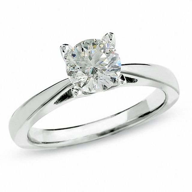 Previously Owned - 1 CT. Celebration DiamondÂ® Solitaire Engagement Ring in 18K White Gold