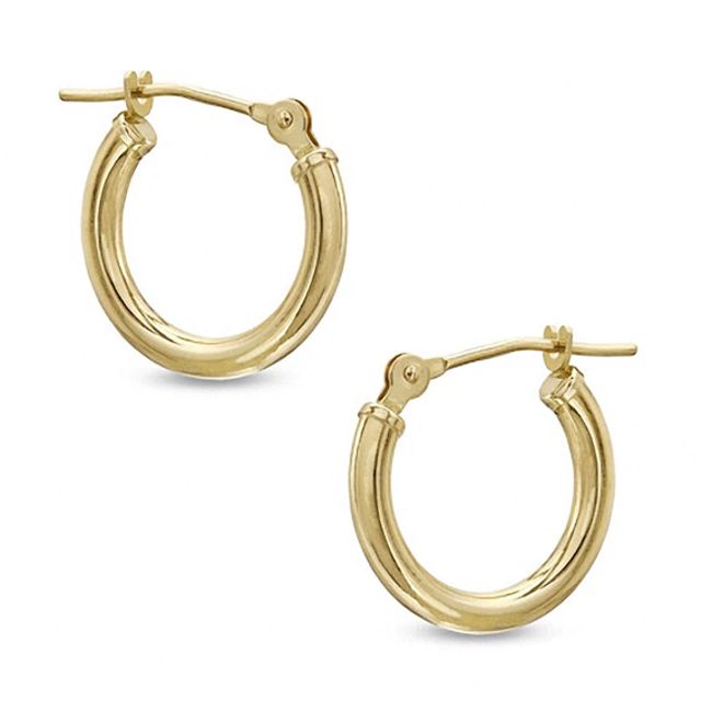 Previously Owned - 14.0mm Hoop Earrings in 14K Gold