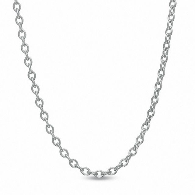 Previously Owned - Ladies' 1.4mm Cable Chain Necklace in Sterling Silver - 16"