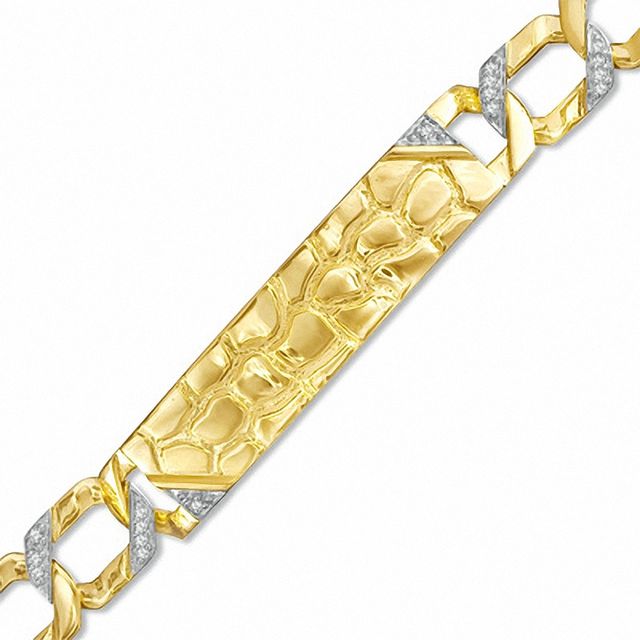 Zales Men's 9.2mm Cuban Link Bracelet in 10K Gold - 9.0