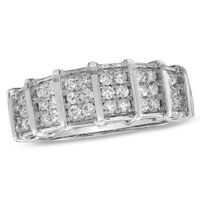 Previously Owned - Men's 1/2 CT. T.w. Diamond Wedding Band in 10K White Gold