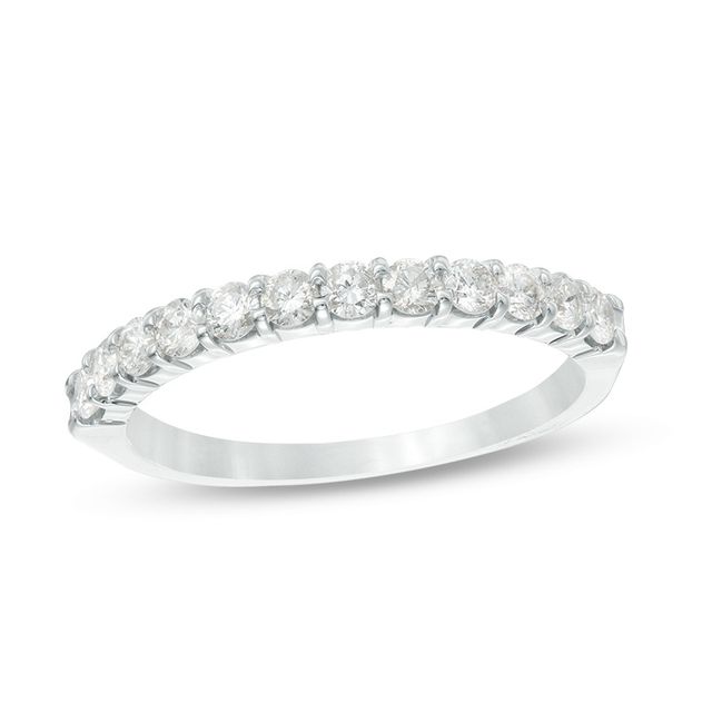 Previously Owned - 1/2 CT. T.w. Diamond Prong Band in 14K White Gold