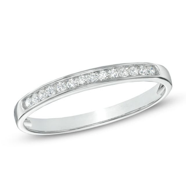 Previously Owned - 1/10 CT. T.w. Diamond Anniversary Band in 10K White Gold