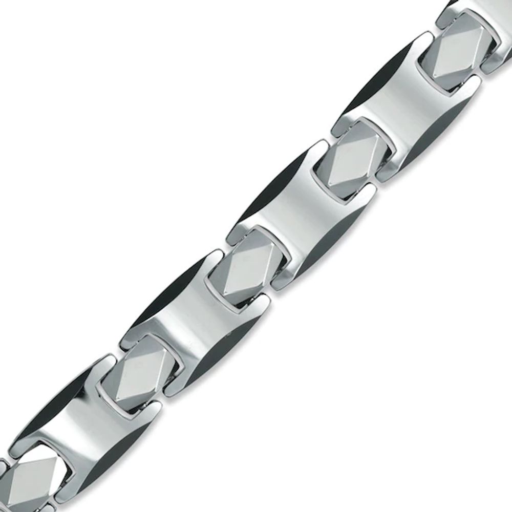 Previously Owned - Link Bracelet in Two-Tone Tungsten - 8.5"