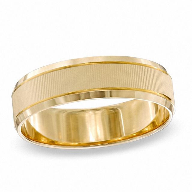 Previously Owned - Men's 6.0mm Wedding Band in 10K Gold