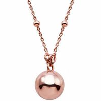 Previously Owned - PersonaÂ® Sterling Silver and 18K Rose Gold Plate Pendulum Chain Necklace - 30"