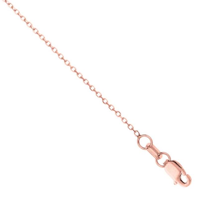 Previously Owned - 0.8mm Cable Chain Necklace in 14K Rose Gold - 16"