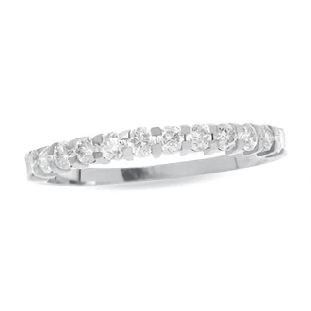 Previously Owned - 1/2 CT. T.w. Diamond Prong Band in 14K White Gold