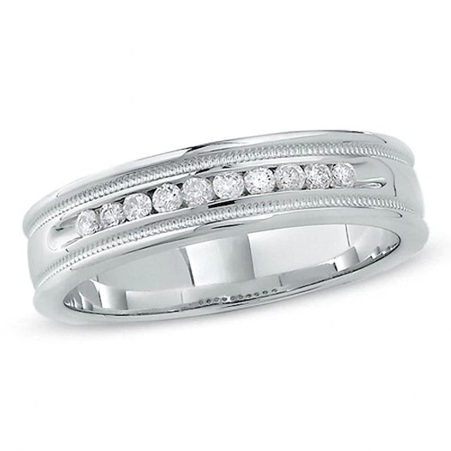 Previously Owned - 1/4 CT. T.w. Diamond Eleven Stone Ring in 14K White Gold