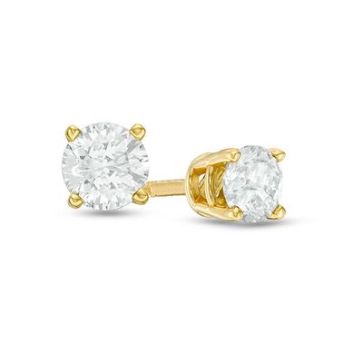 Previously Owned - 1/2 CT. T.w. Diamond Solitaire Stud Earrings in 14K Gold