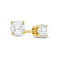 Previously Owned - 1/2 CT. T.w. Diamond Solitaire Stud Earrings in 14K Gold