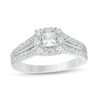 Previously Owned - Love's Destiny by Peoples 1 CT. T.w. Princess-Cut Diamond Engagement Ring in 14K Two-Tone Gold