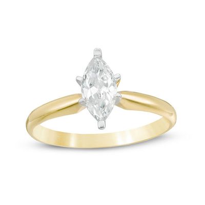 Previously Owned - 1 CT. Marquise Diamond Solitaire Engagement Ring in 14K Gold