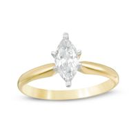 Previously Owned - 1 CT. Marquise Diamond Solitaire Engagement Ring in 14K Gold