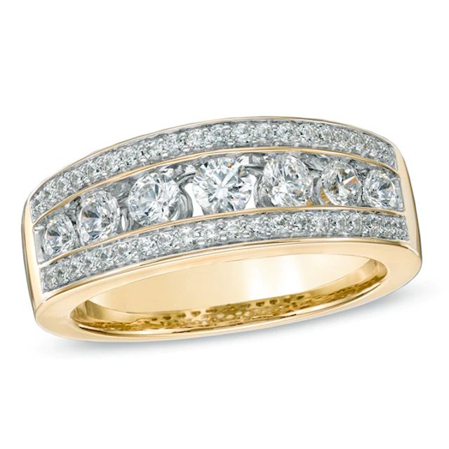 Previously Owned - 1 CT. T.w. Diamond Seven Stone Band in 14K Gold