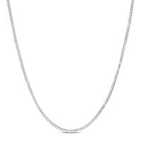 Previously Owned - 0.66mm Box Chain Necklace in 14K White Gold - 18"