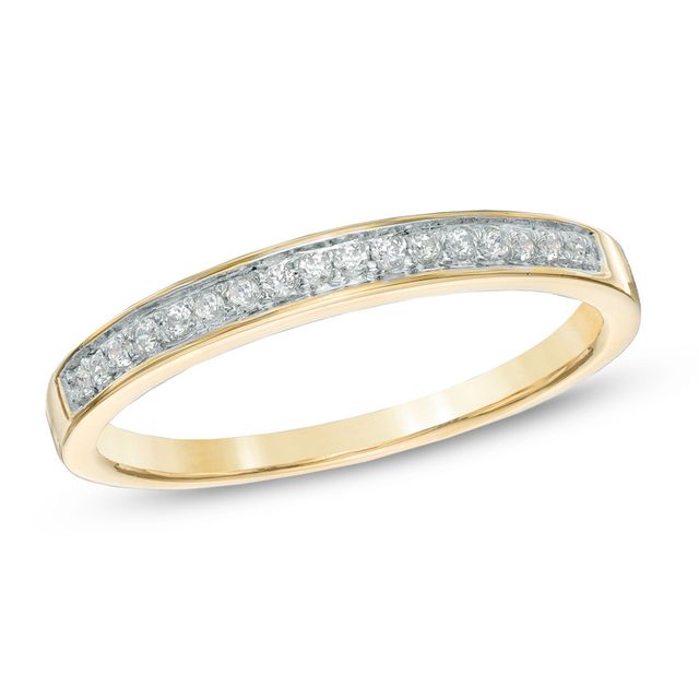 Previously Owned - 1/10 CT. T.w. Diamond Wedding Band in 10K Gold